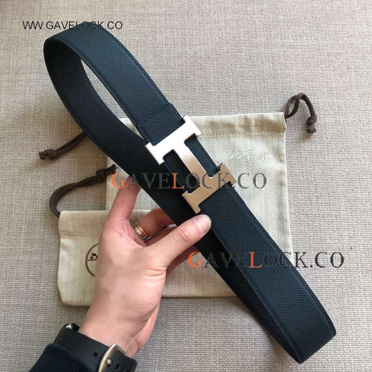 2021 Copy Hermes Epsom Belt Buckle & Double-sided Belt for Men